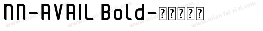 NN-AVAIL Bold字体转换